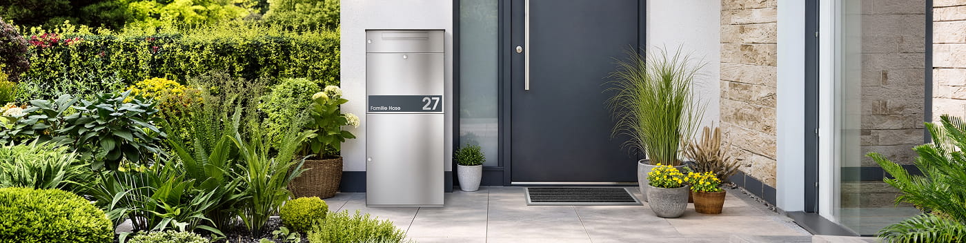 Paketbox in Edelstahl