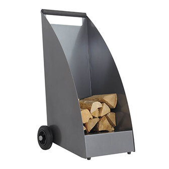 KNOBLOCH Kaminholzwagen aus Edelstahl