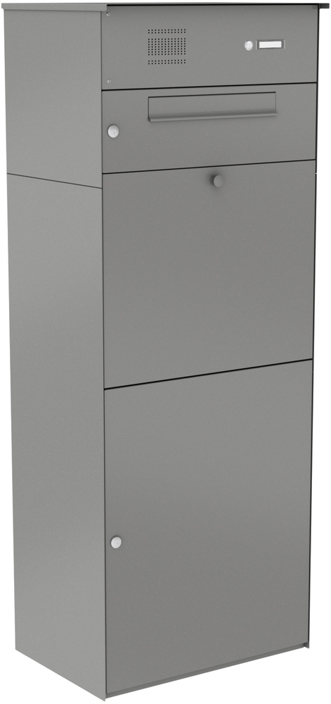 Paketbox KNOBOX PRO 12 | XL-Paketkasten für viele Pakete | für alle Lieferdienste | Grau