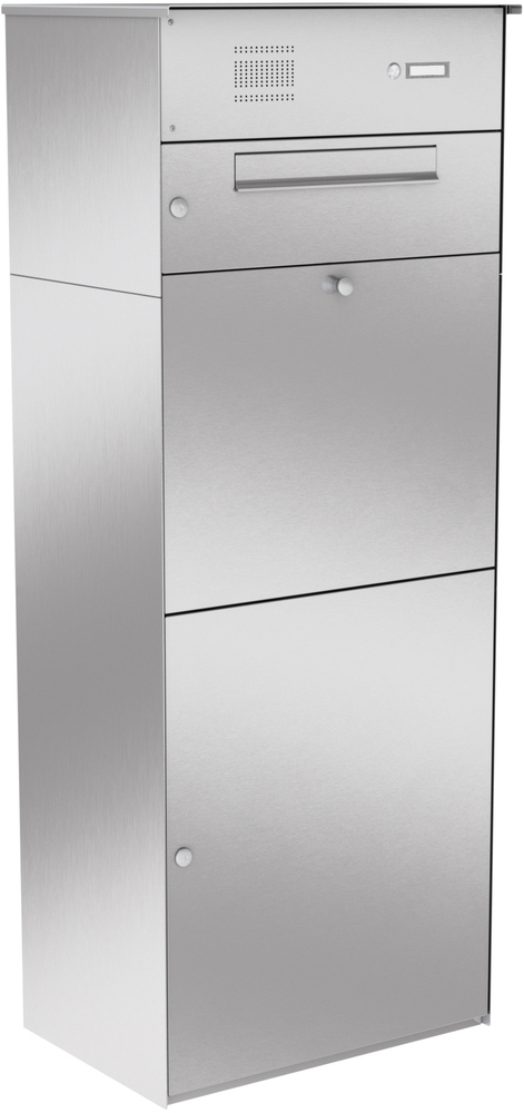 Paketbox KNOBOX PRO 12 | XL-Paketkasten für viele Pakete | für alle Lieferdienste | Edelstahl