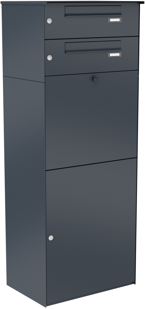 Paketbox KNOBOX PRO 13 | XL-Paketkasten für viele Pakete | für alle Lieferdienste | Anthrazit