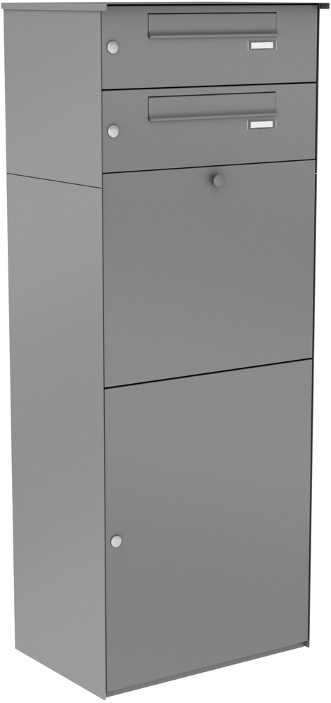 Paketbox KNOBOX PRO 13 | XL-Paketkasten für viele Pakete | für alle Lieferdienste | Grau