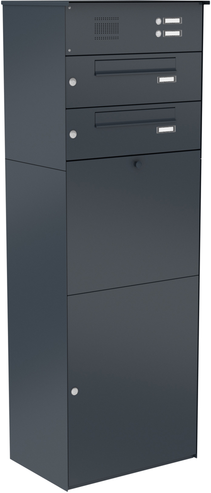 Paketbox KNOBOX PRO 14 | XL-Paketkasten für viele Pakete | für alle Lieferdienste | Anthrazit