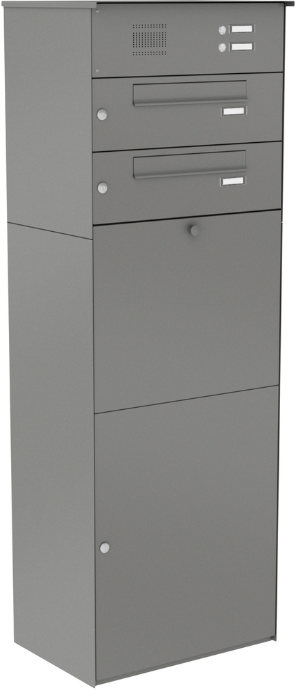 Paketbox KNOBOX PRO 14 | XL-Paketkasten für viele Pakete | für alle Lieferdienste | Grau