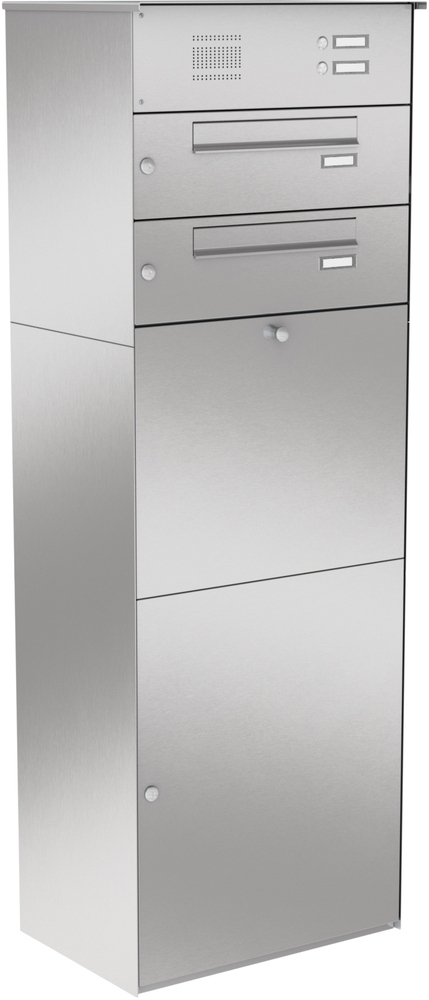 Paketbox KNOBOX PRO 14 | XL-Paketkasten für viele Pakete | für alle Lieferdienste | Edelstahl