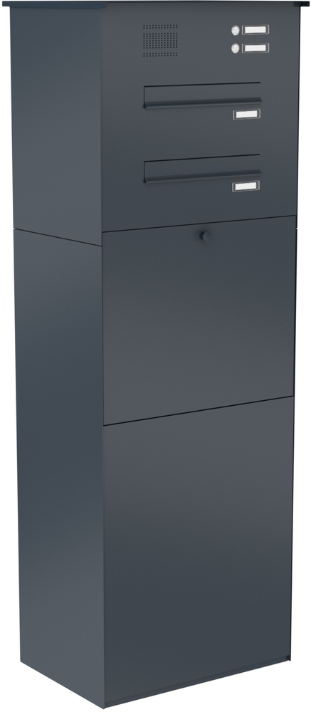 Paketbox KNOBOX PRO 14Z | XL-Paketkasten für viele Pakete | für alle Lieferdienste | Anthrazit