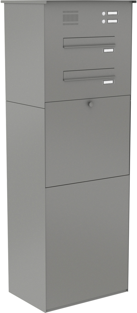 Paketbox KNOBOX PRO 14Z | XL-Paketkasten für viele Pakete | für alle Lieferdienste | Grau