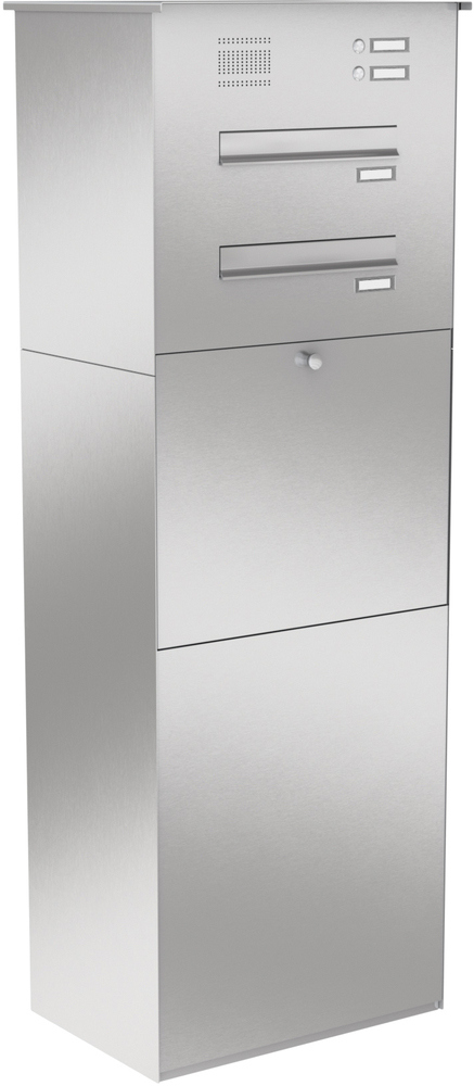 Paketbox KNOBOX PRO 14Z | XL-Paketkasten für viele Pakete | für alle Lieferdienste | Edelstahl