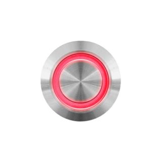 Edelstahl-Taster LED in Rot