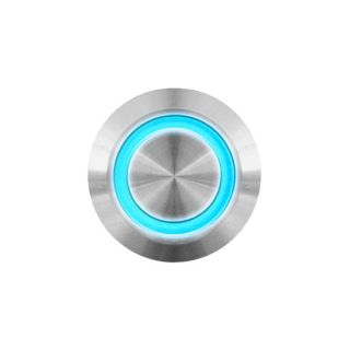 Edelstahl-Taster LED in Blau