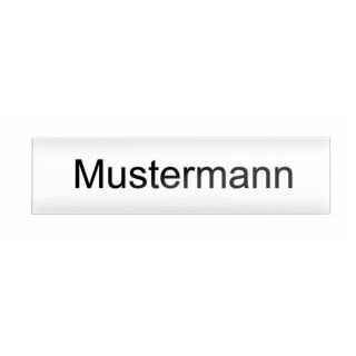 Einlage für Aluminium-Klingeltaster - mit Gravur