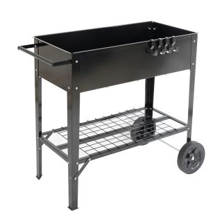 Hochbeet auf Rollen | DP1030 | Schwarz | Outdoor