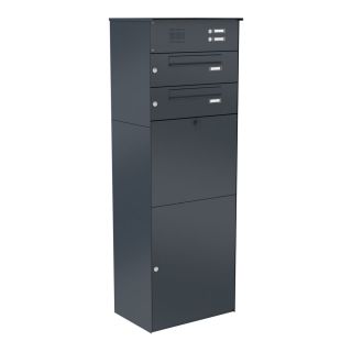 Paketbox KNOBOX PRO 14 | XL-Paketkasten für viele Pakete | für alle Lieferdienste | Anthrazit