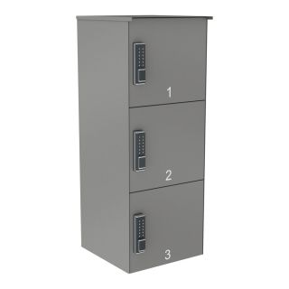 Abholstation | PIKNO | 330 mm hoch | Grau | 3er