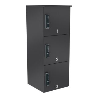 Abholstation | PIKNO | 330 mm hoch | Schwarz | 3er