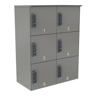 Abholstation | PIKNO | 330 mm hoch | Grau | 6er