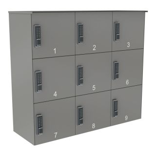 Abholstation | PIKNO | 330 mm hoch | Grau | 9er
