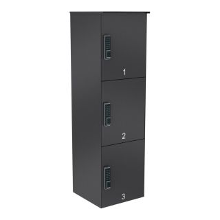 Abholstation | PIKNO | 440 mm hoch | Schwarz | 3er