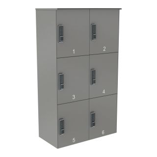 Abholstation | PIKNO | 440 mm hoch | Grau | 6er