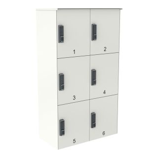 Abholstation | PIKNO | 440 mm hoch | Weiß | 6er
