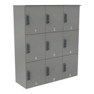 Abholstation | PIKNO | 440 mm hoch | Grau | 9er