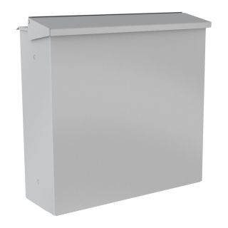 Zaunbriefkasten CHICAGO in Weißaluminium