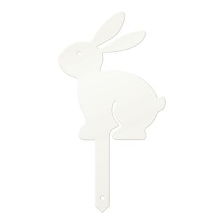 Gartenstecker | Hase 2 | Weiß