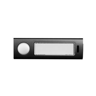 Aluminium-Klingeltaster in Schwarz