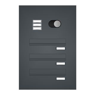 KNOBLOCH Türseitenteil-Briefkastenanlage