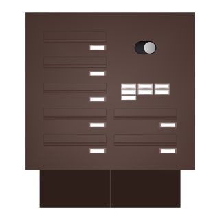 KNOBLOCH Türseitenteil-Briefkastenanlage