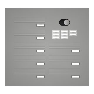 KNOBLOCH Türseitenteil-Briefkastenanlage