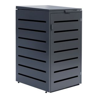 Stilvolle Mülltonnenbox aus Metall | MTB1011 | Anthrazit | 1-türig | 240 L | Modern & Funktional