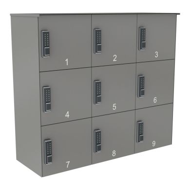 Abholstation | PIKNO | 330 mm breit | Grau | 9er