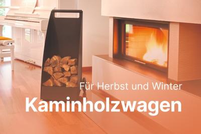 Gut gerüstet für Herbst und Winter mit einem Kaminholzwagen von KNOBLOCH