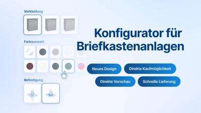 Neu im Shop: Der Konfigurator für Briefkastenanlagen!