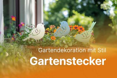 Gartendekoration mit Stil: Unsere neuen Gartenstecker aus Stahl