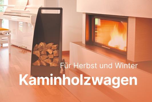 Gut gerüstet für Herbst und Winter mit einem Kaminholzwagen von KNOBLOCH