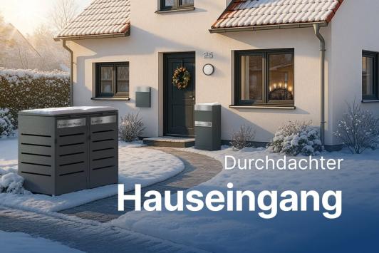 Den Hauseingang im Winter durchdacht gestalten