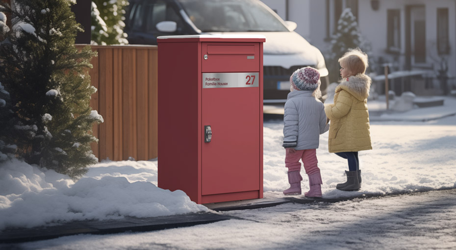 Paketbox KNOBOX im Winter