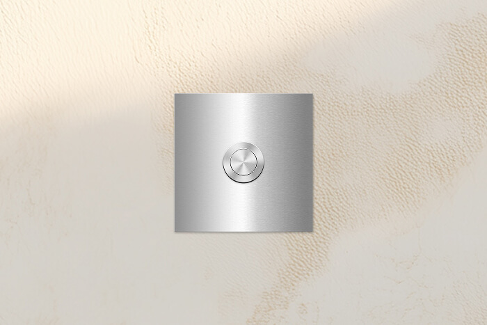 KNOBLOCH Gartenstecker im Motiv Frosch vor einem Teich