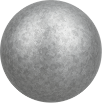 Kugel aus dem Material verzinkter Stahl